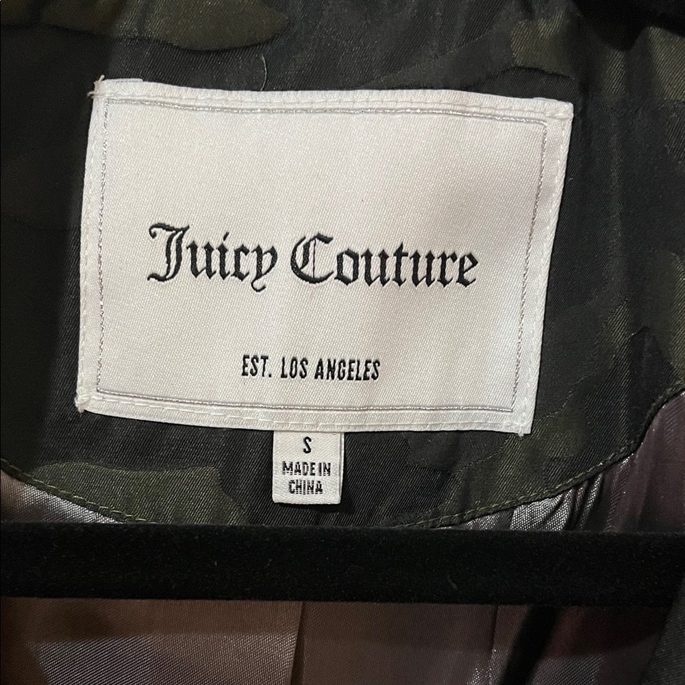 Juicy Couture Camo Puff Jacket S - Picture 2 of 7